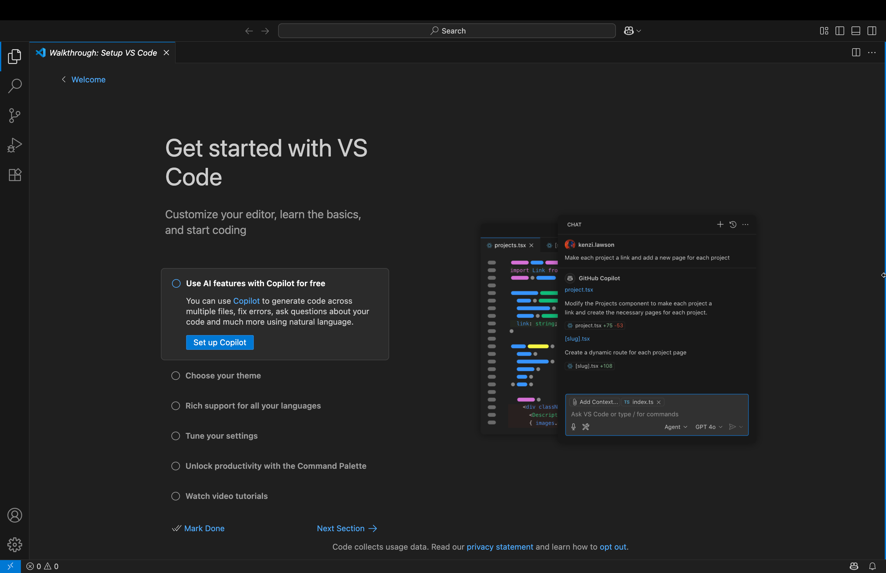 Setup VSCode