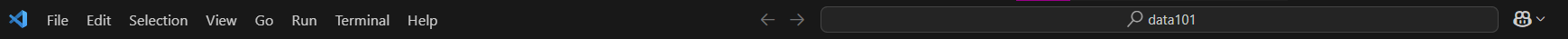Windows menu bar
